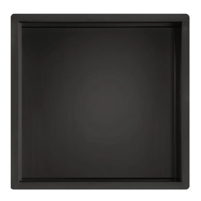 VOS Square Shower Niche Matt Black