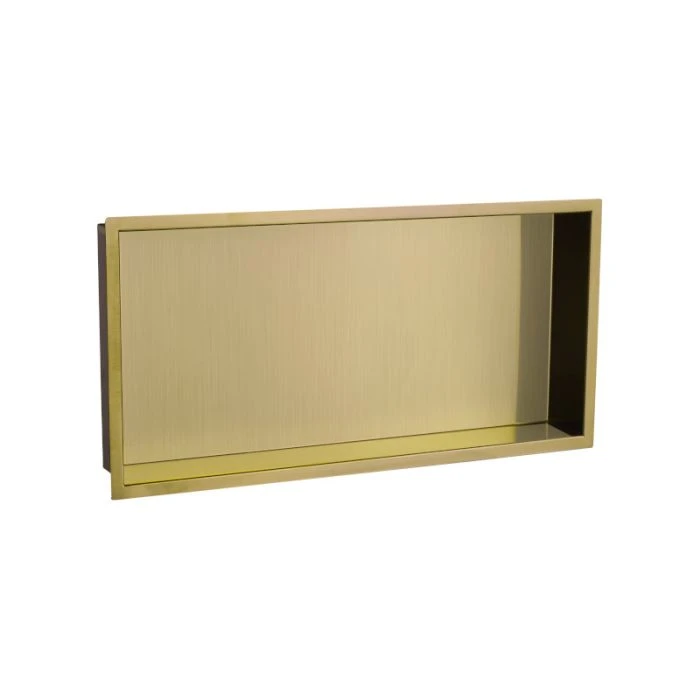 VOS Rectangular Shower Niche Brushed Brass