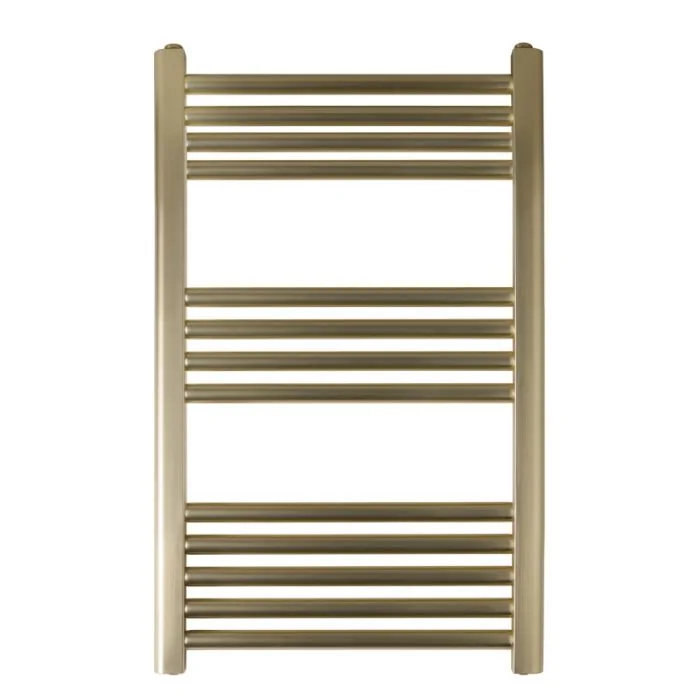 JTP VOS 800 x 500 Straight Towel Rail Brushed Brass