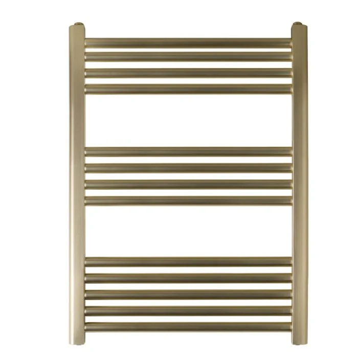 JTP VOS 800 x 600 Straight Towel Rail Brushed Brass