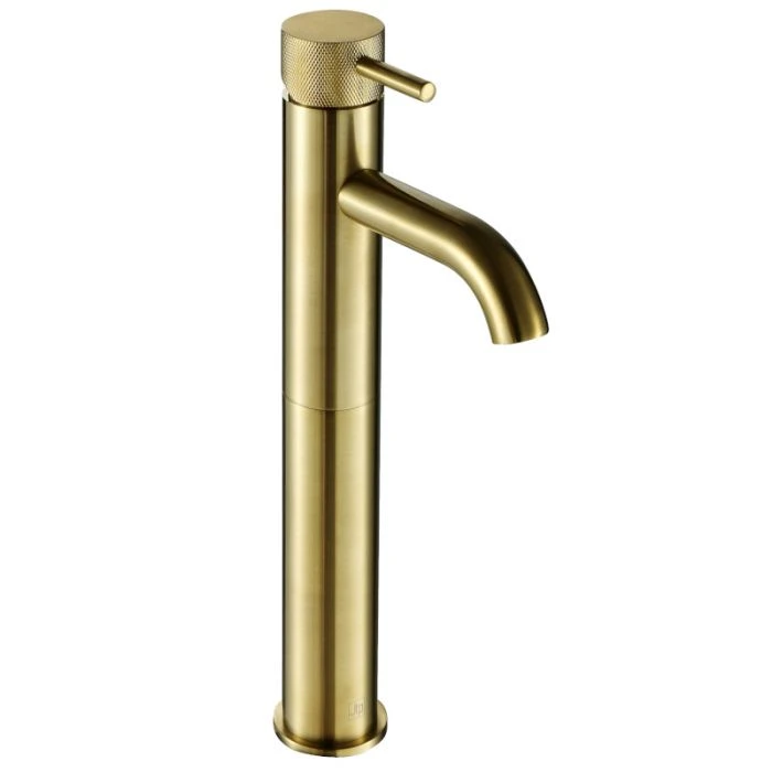 VOS Designer Handle Tall Basin Mixer Brass