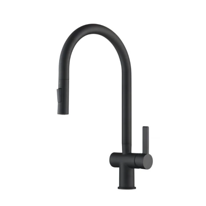 VOS Pull Out Sink Mixer Tap Matt Black