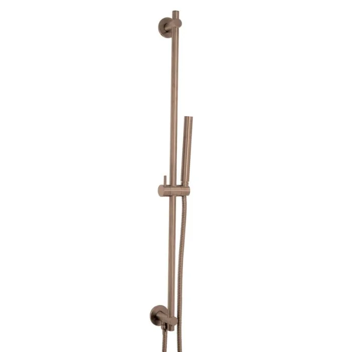 VOS Slide Rail Shower Kit Slim Handset Bronze