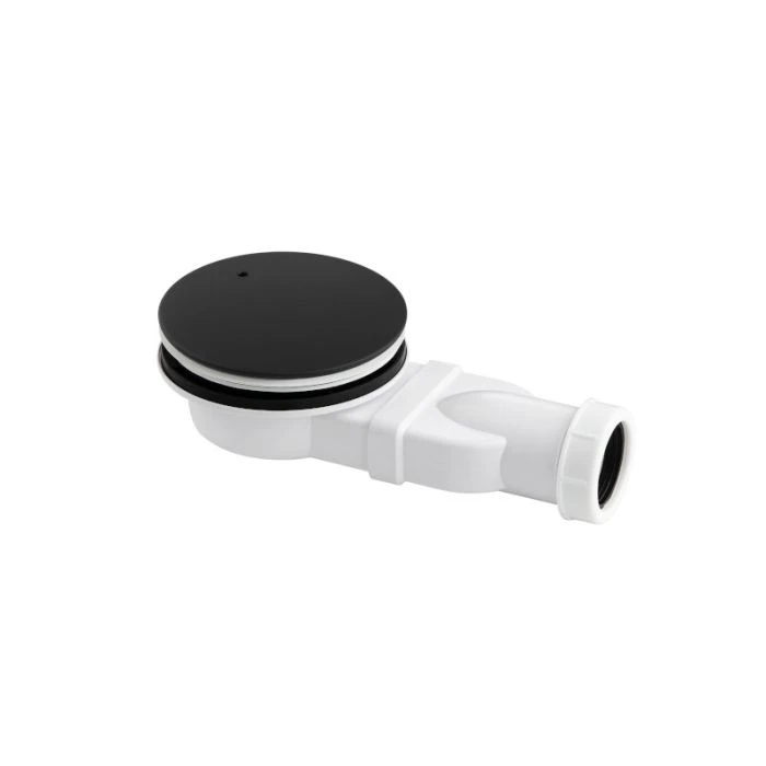 VOS Slim Shower Waste Matt Black