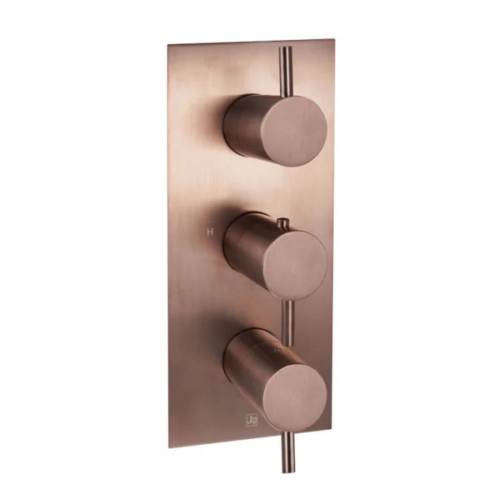 VOS 3 Lever 3 Way Vertical Shower Valve Bronze