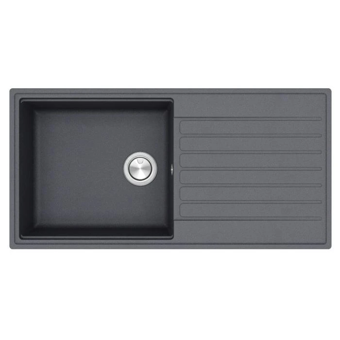 Kameo Smart Single Bowl And Drainer Slate