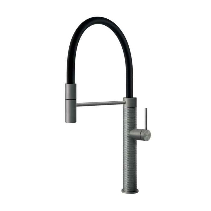 Meccanica Kitchen Mixer Tap Brushed Steel