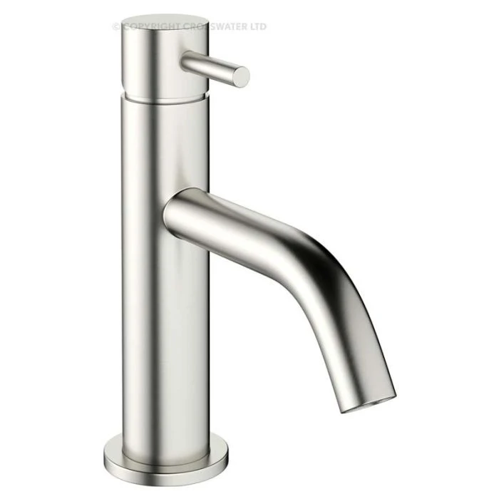 Crosswater Mike Pro Basin Mixer Brushed Stainless Steel Effect
