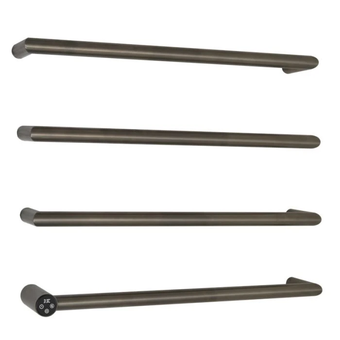 Obi Electric Bar Towel Rail Brushed Black
