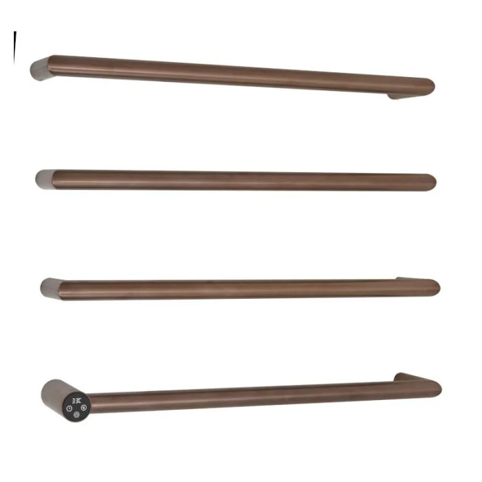 Obi Electric Bar Towel Rail Brushed Bronze