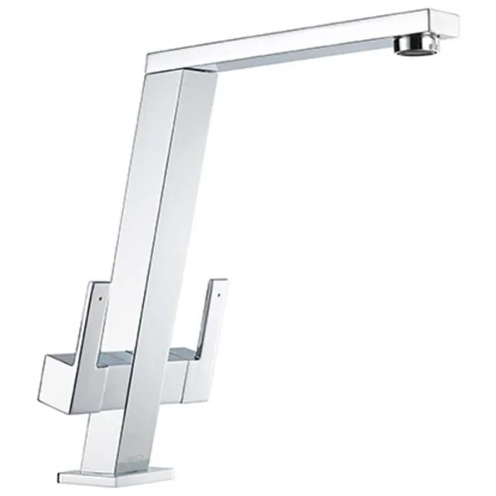 Pendenza Angle Spout Sink Mixer Chrome