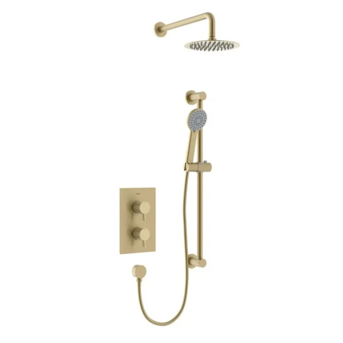 Prism Shower Package Brushed Brass