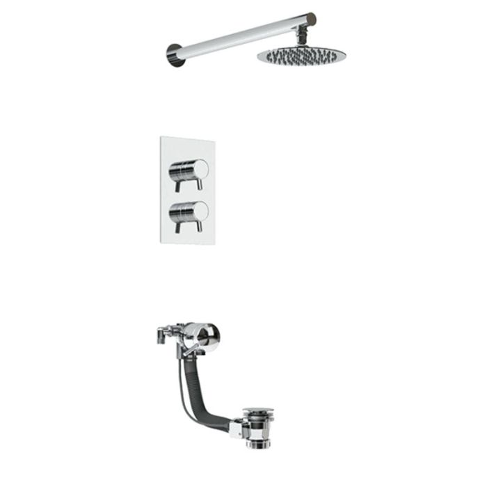 Bristan Prism Recessed Dual Control Bath and Shower Pack