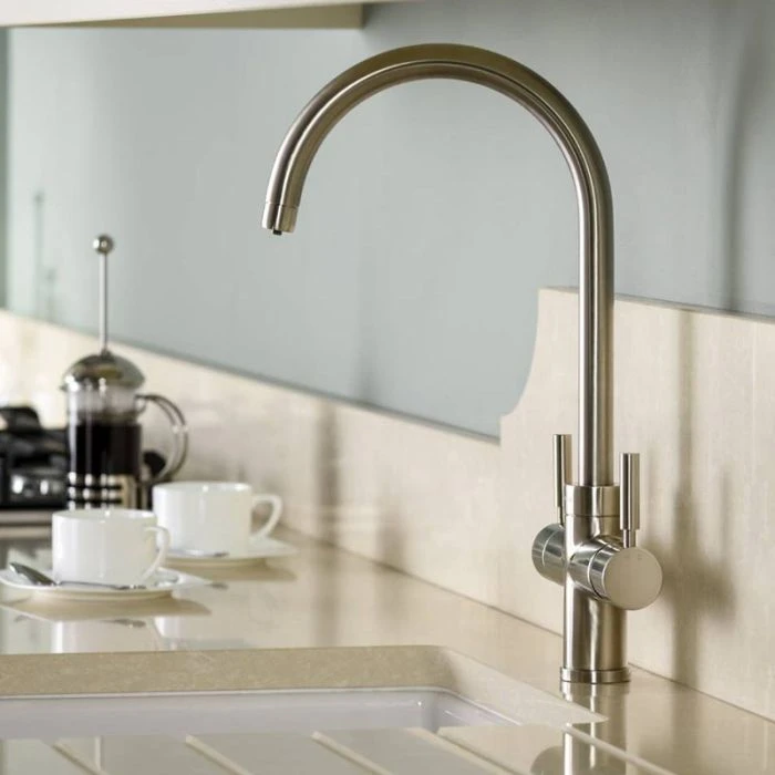 Abode Pronteau Prostream 3 IN 1 Monobloc Tap Brushed Nickel