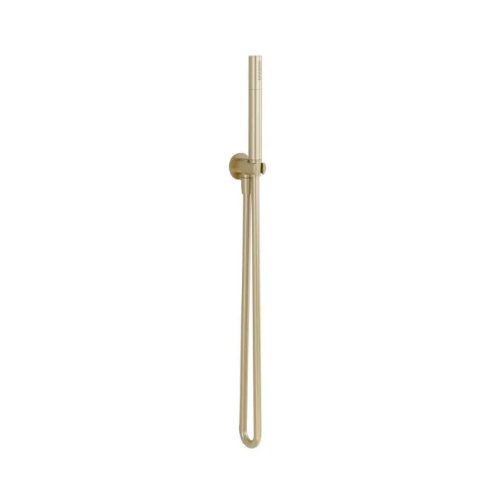 Arco Round Wall Outlet Pencil Handset Kit Brushed Brass