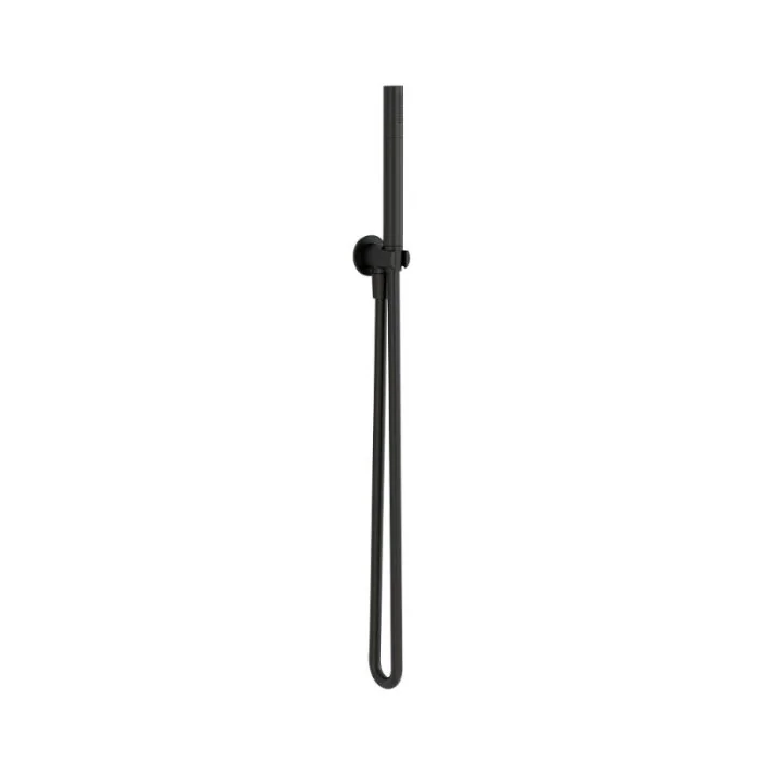 Arco Round Wall Outlet Pencil Handset Kit Matt Black