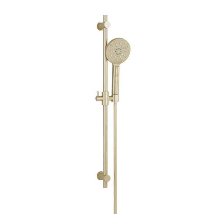 Contemporary Slide Rail Kit Brushed Brass