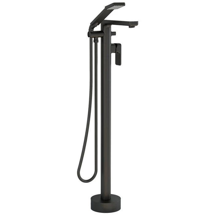 Flite Floor Mounted Bath Shower Mixer Matt Black