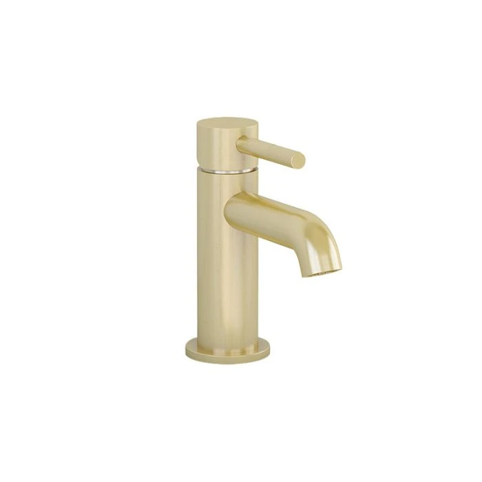 Ravine Basin Mixer With Clicker Waste Brushed Brass