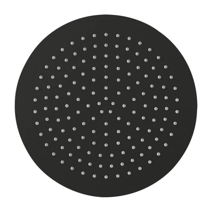 Slimline Round 300mm Showerhead Matt Black