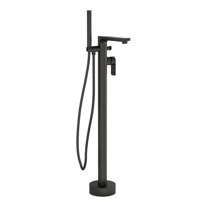 Suburb Floor Standing Bath Shower Mixer Matt Black