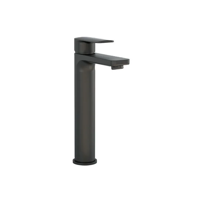 Suburb Tall Basin Mixer With Clicker Waste Matt Black