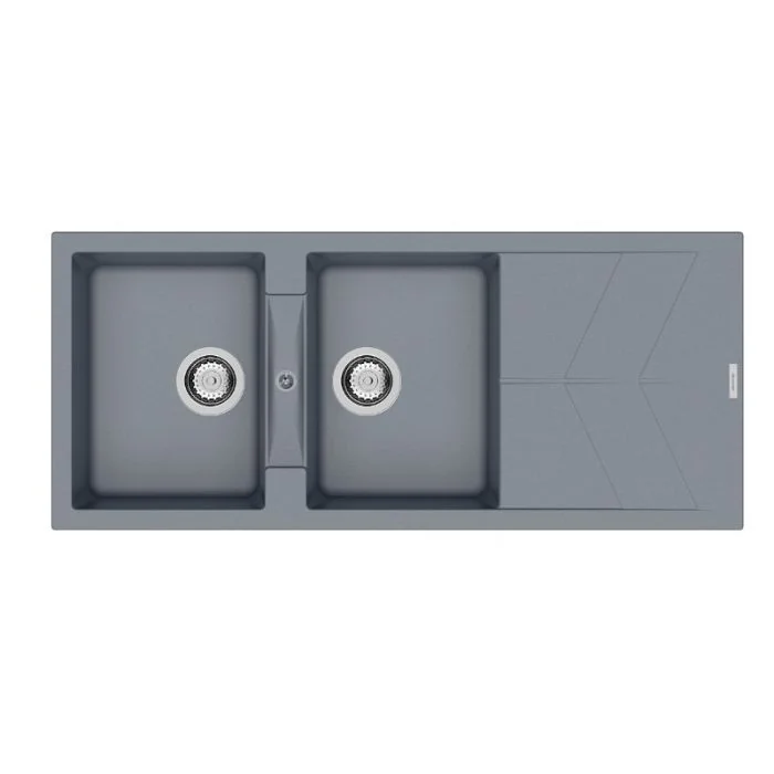 RIO Two Bowl Sink with Drainer Croma