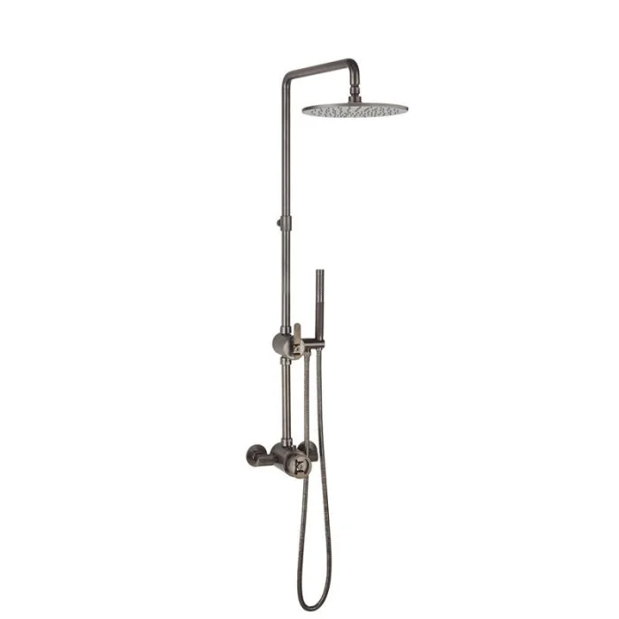 Crosswater Union Multifunctional Thermostatic Shower Valve Brushed Black Chrome Finish