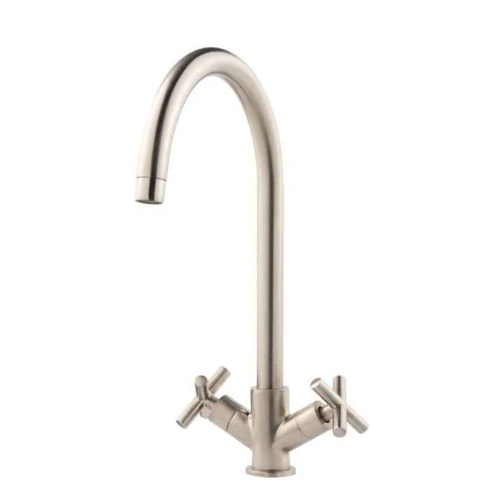 Rossi Monobloc Sink Mixer Brushed Nickel