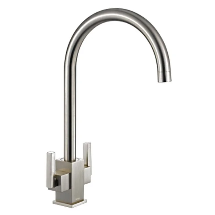 Ruscello Monobloc Sink Mixer Brushed Steel