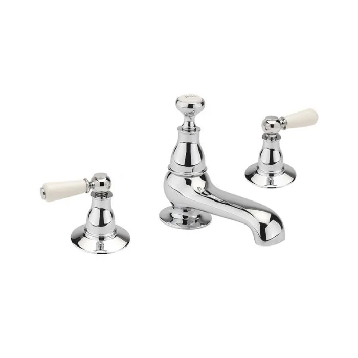 KENSINGTON LEVER 3 HOLE BASIN MIXER CHROME