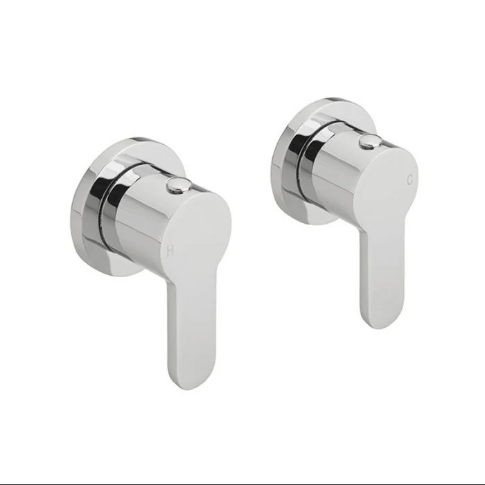 PLAZA WALL MOUNTED SIDE VALVES CHROME
