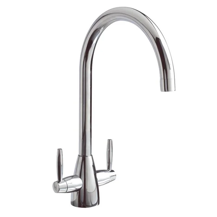 Tutti Twin Lever Mixer Tap Chrome