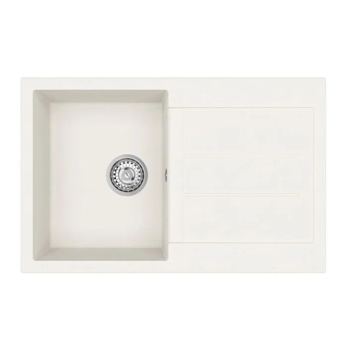 Vesta Compact Small Bowl and Drainer Blizzard