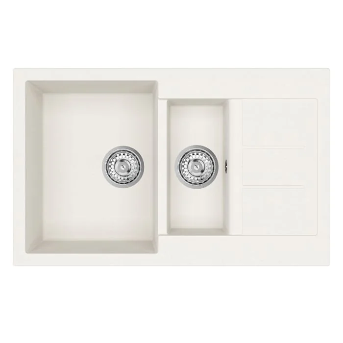 Vesta Compact 1.5 Bowl and Drainer Blizzard