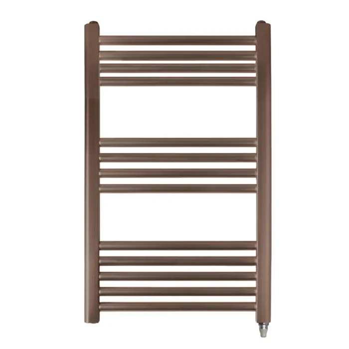 VOS 800x500 Electric Towel Rail Brushed Bronze