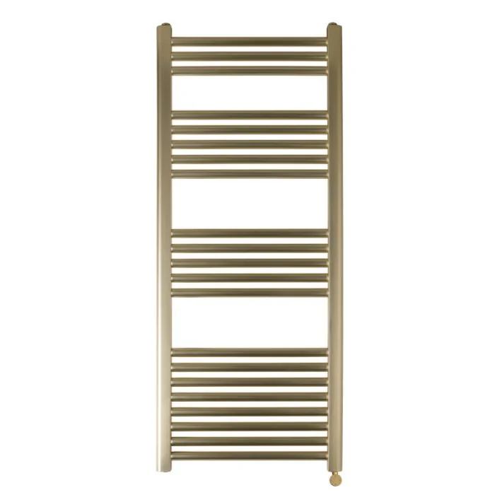 VOS 1200x500 Electric Towel Rail Brushed Brass