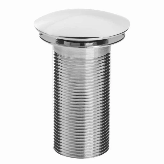 Round Clicker Basin Waste Unslotted Chrome