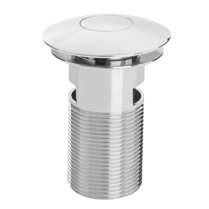 Bristan Round Push Button Basin Waste Slotted Chrome